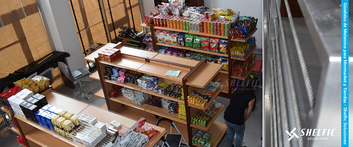 Góndolas de Melamina para Minimarket y Tiendas