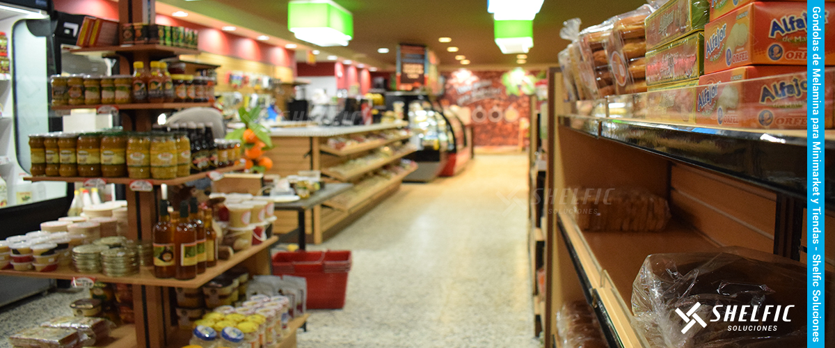 Góndolas de Melamina para Minimarket y Tiendas